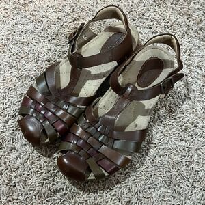 Earth Origins Teagan Woven Leather Fisherman Sandals Women's Size 10M